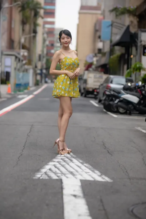 [爱美足] NO.090 湘芹 性感短裙 高跟美腿外拍 街拍#[64P]-7