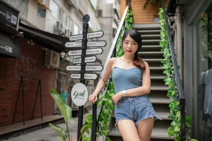 [爱美足] NO.090 湘芹 性感短裙 高跟美腿外拍 街拍#[64P]-2