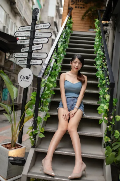 [爱美足] NO.090 湘芹 性感短裙 高跟美腿外拍 街拍#[64P]-3