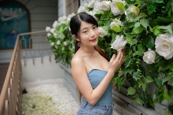 [爱美足] NO.090 湘芹 性感短裙 高跟美腿外拍 街拍#[64P]-3