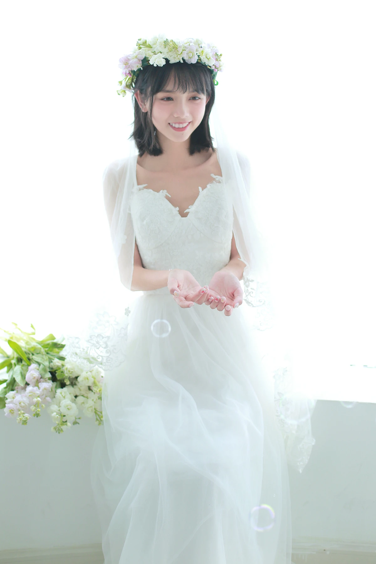 [艺图语] 2023.01.10 Vol.2880 – 花的嫁纱 猫梓子#[22P]-2