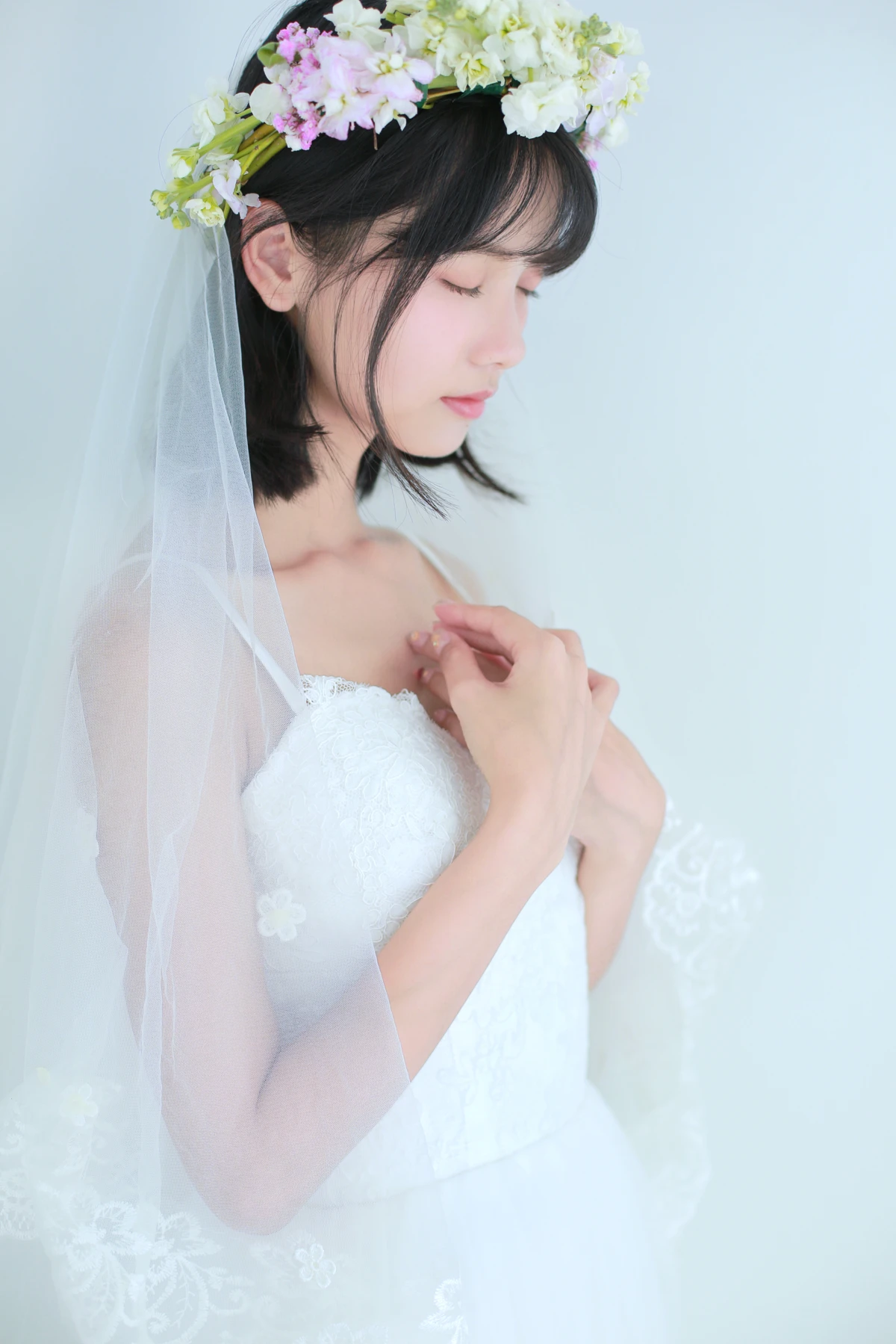 [艺图语] 2023.01.10 Vol.2880 – 花的嫁纱 猫梓子#[22P]-4