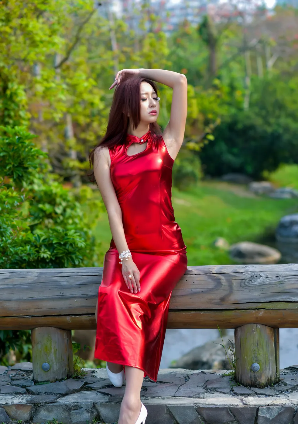 [爱美足] NO.172 名婷 高衩长裙高跟丝袜美腿 街拍#[103P]-8