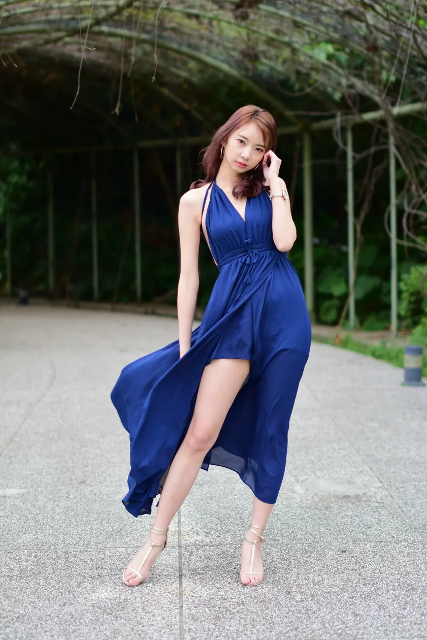 [Mzsock] NO.178 Youbao long skirt with high slits and high legs street photography#[105P]-7