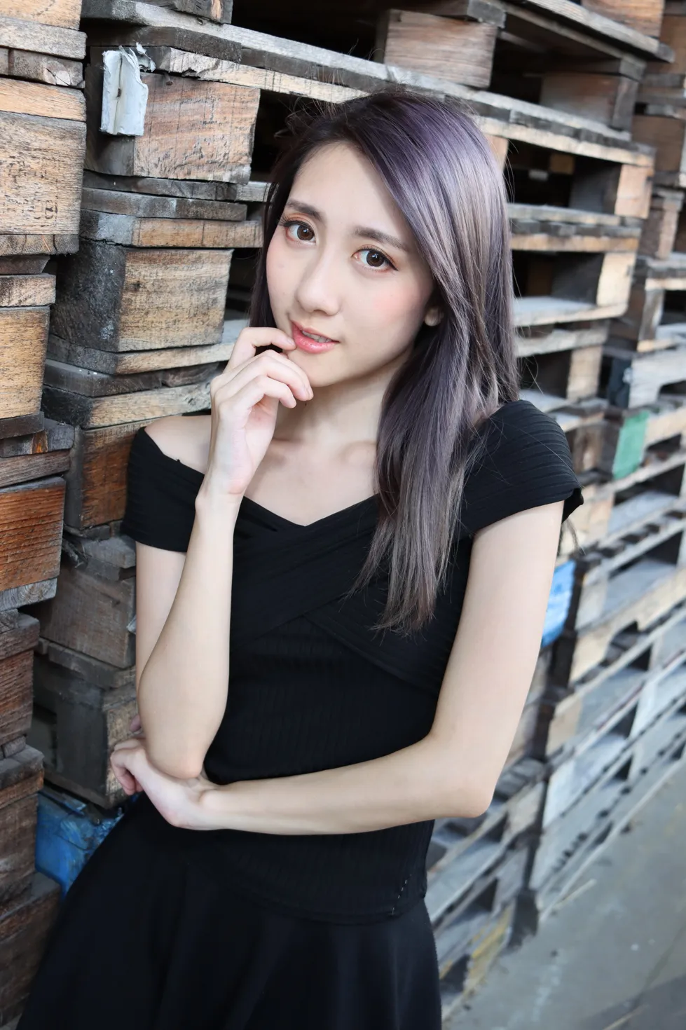 [爱美足] NO.140 Elaine Chung 连衣裙丝袜凉高美腿 街拍#[73P]-18
