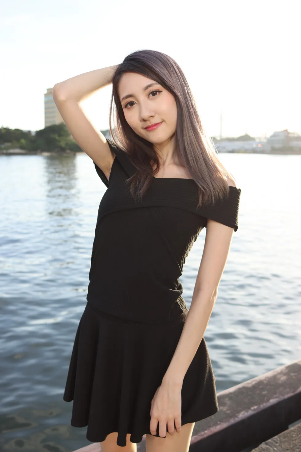 [爱美足] NO.140 Elaine Chung 连衣裙丝袜凉高美腿 街拍#[73P]-6