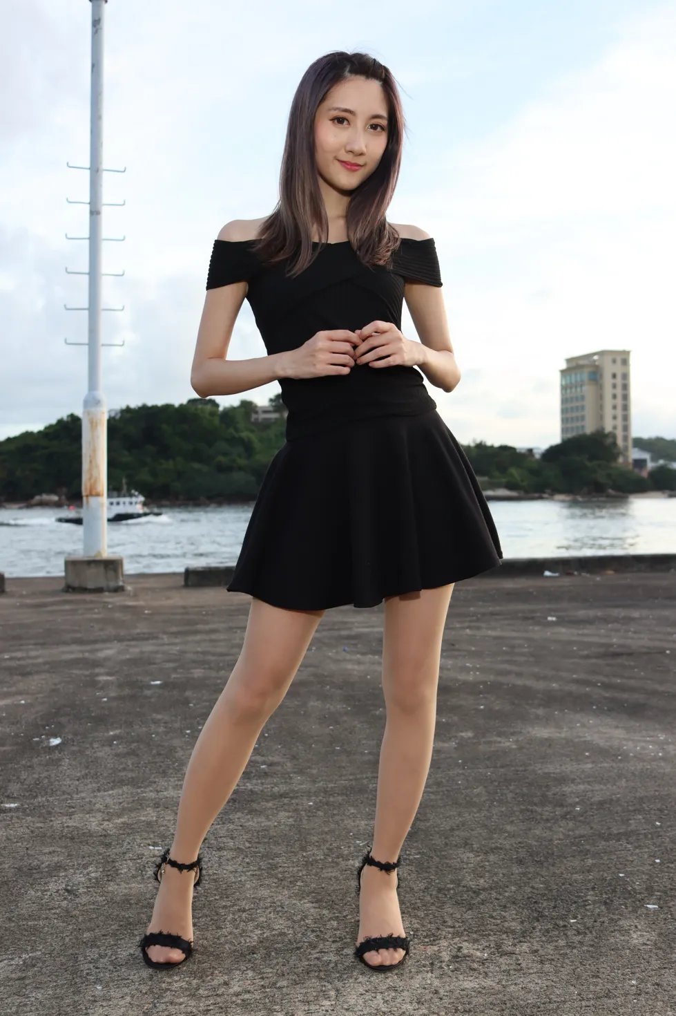 [爱美足] NO.140 Elaine Chung 连衣裙丝袜凉高美腿 街拍#[73P]-15