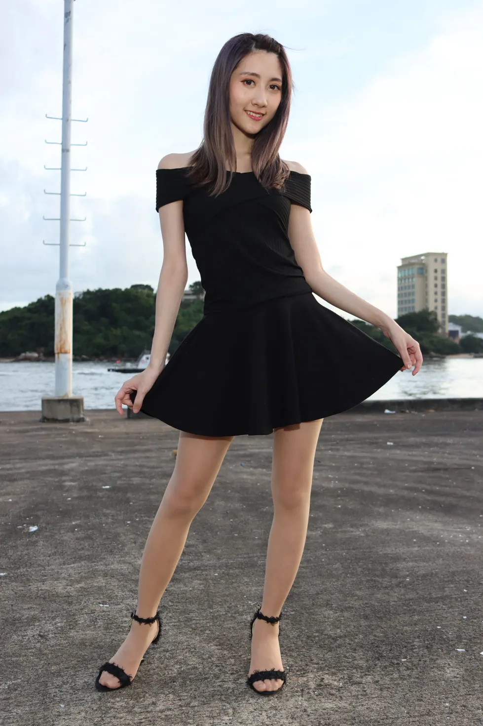 [爱美足] NO.140 Elaine Chung 连衣裙丝袜凉高美腿 街拍#[73P]-16