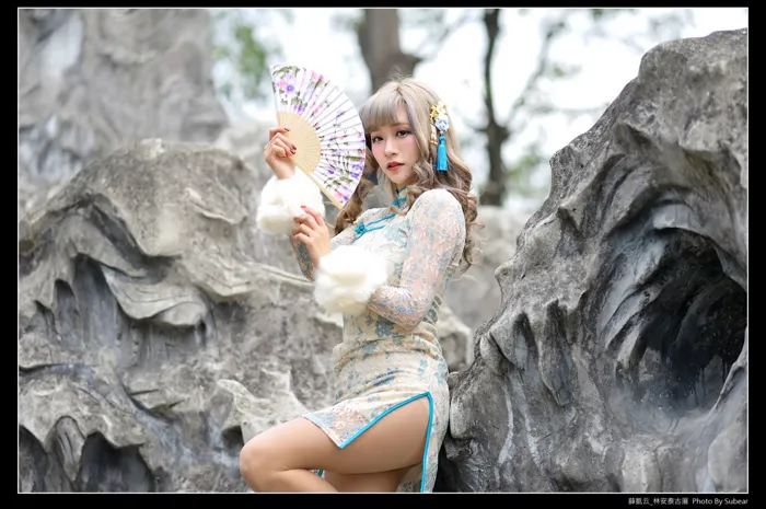 [爱美足] NO.069  薛凯云 林安泰古厝 高跟美腿外拍 街拍#[76P]-3