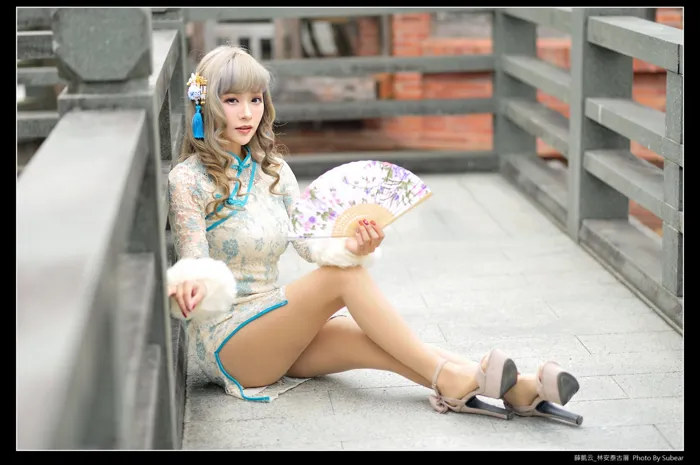 [Mzsock] NO.069 Xue Kaiyun, Lin Antai’s ancient house, high heels and beautiful legs, outdoor shot street photography#[76P]-3