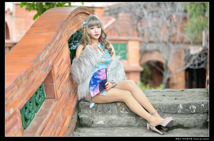 [Mzsock] NO.069 Xue Kaiyun, Lin Antai’s ancient house, high heels and beautiful legs, outdoor shot street photography#[76P]-3