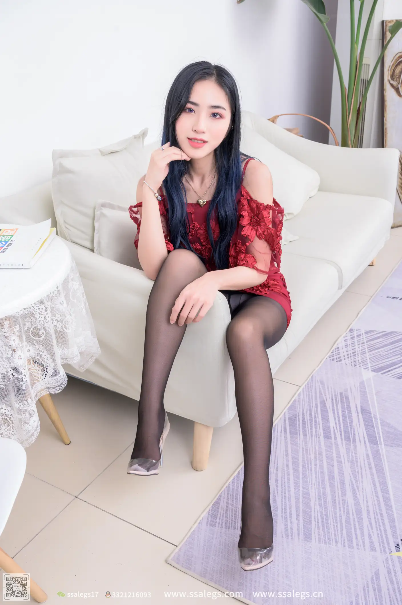 [爱美足] NO.523 茵茵 黑丝写真（上) 丝社#[127P]-9