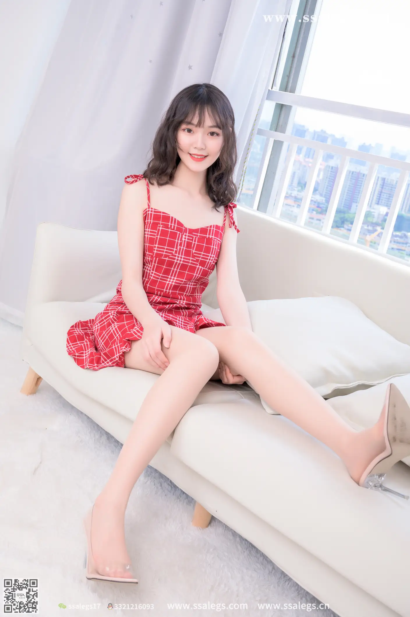[爱美足] NO.415 阳阳我的红格子短裙(上) 丝社#[112P]-18