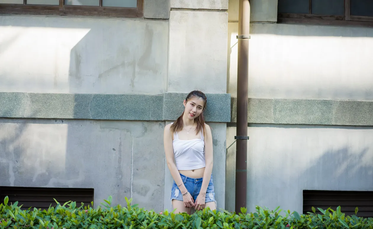 [爱美足] NO.186 金允乔 露肚牛仔短裤凉高美腿 街拍#[47P]-7