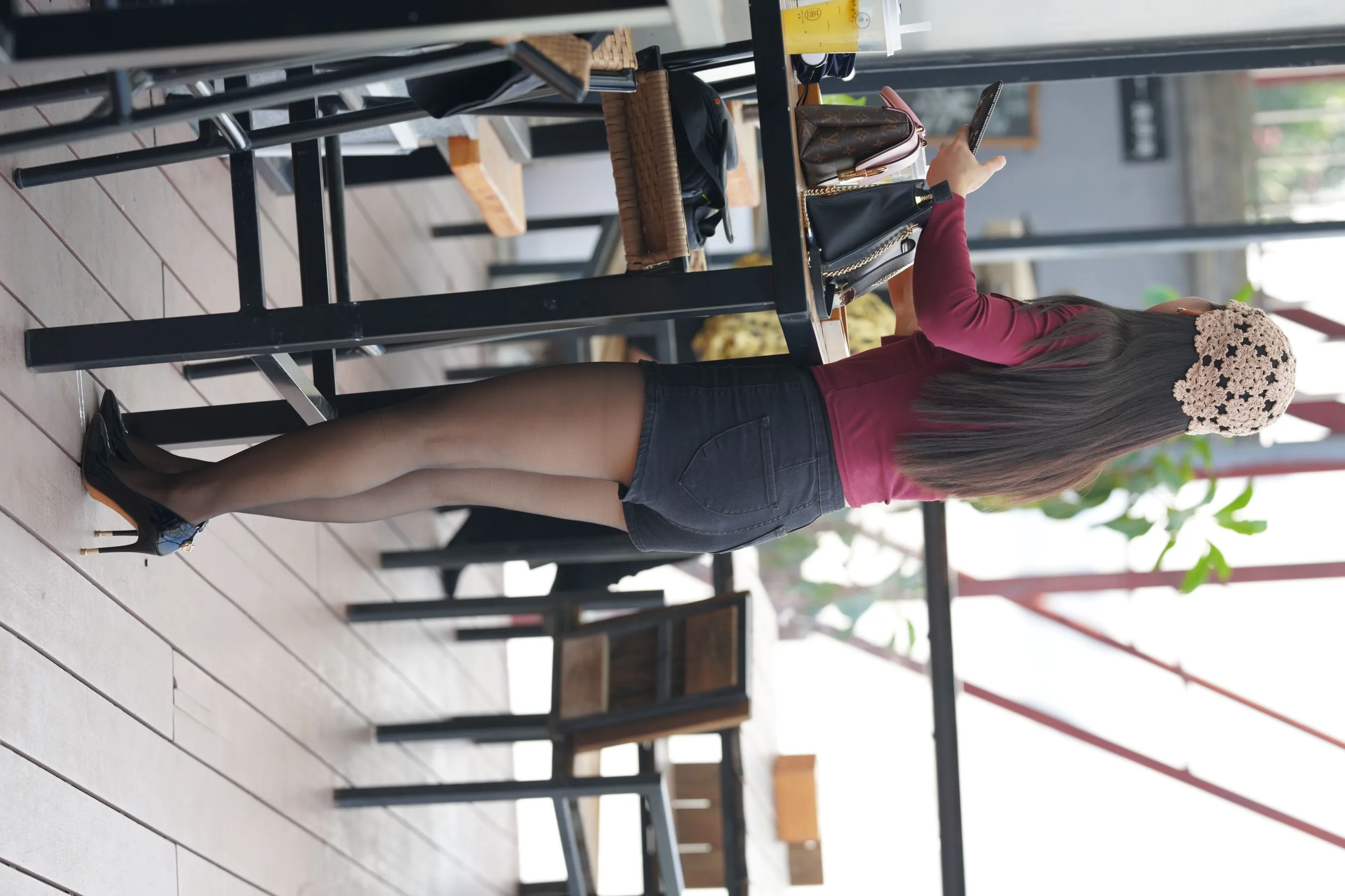 [爱美足] NO.159 气质黑丝美少妇的下午时光 街拍#[65P]-12