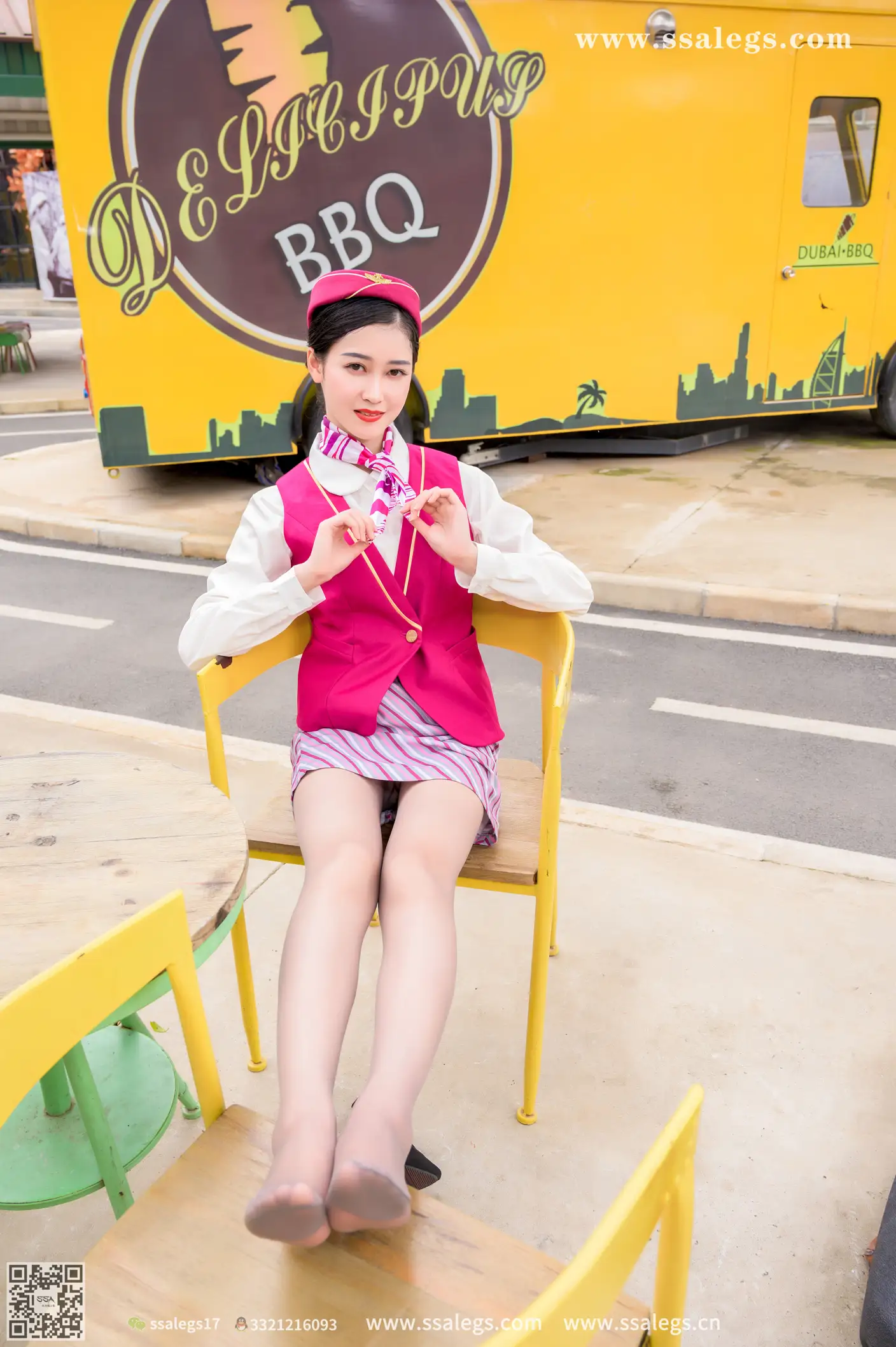 [Mzsock] NO.436 Her stewardess dream (below) silk club#[127P]-9
