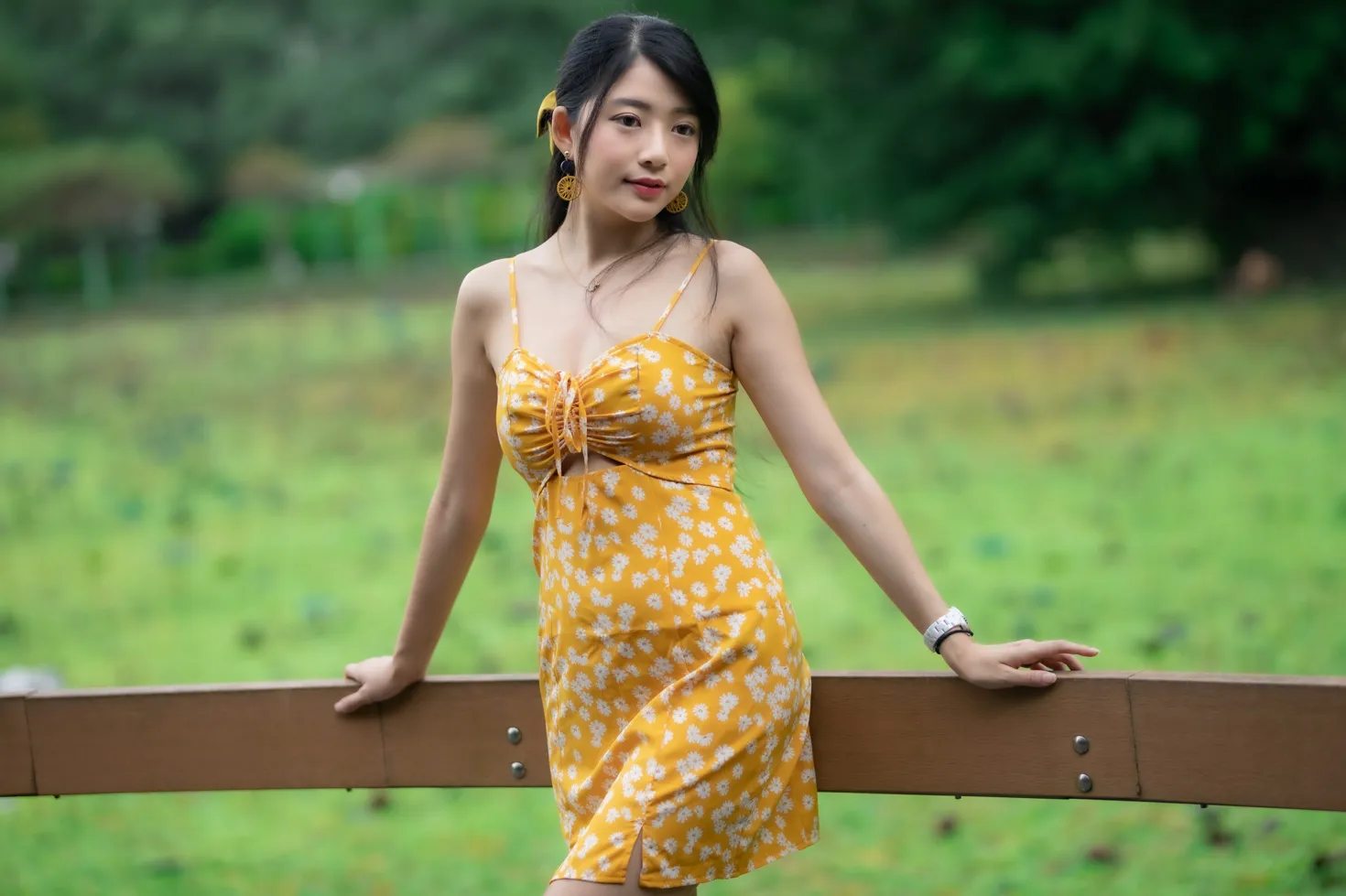 [爱美足] NO.170 湘芹 吊带连衣裙高跟美腿 街拍#[48P]-4