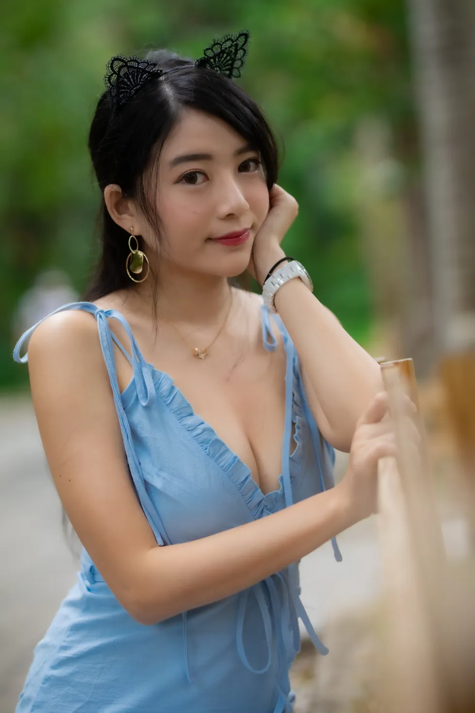 [爱美足] NO.170 湘芹 吊带连衣裙高跟美腿 街拍#[48P]-7