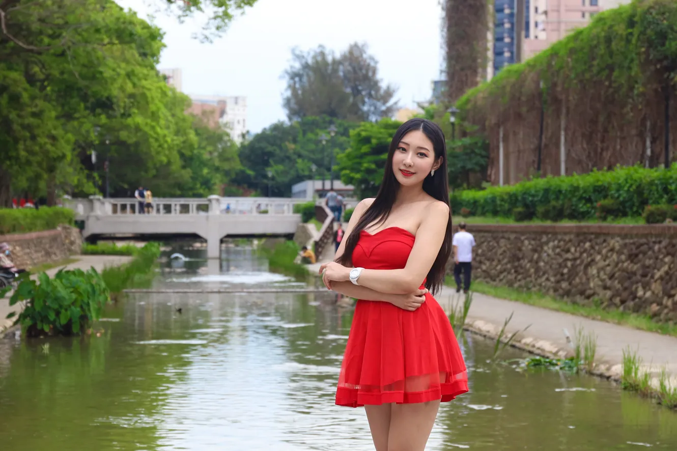 [Mzsock] NO.132 Wu Caijie’s small dress with high legs and beautiful legs street photography#[49P]-9