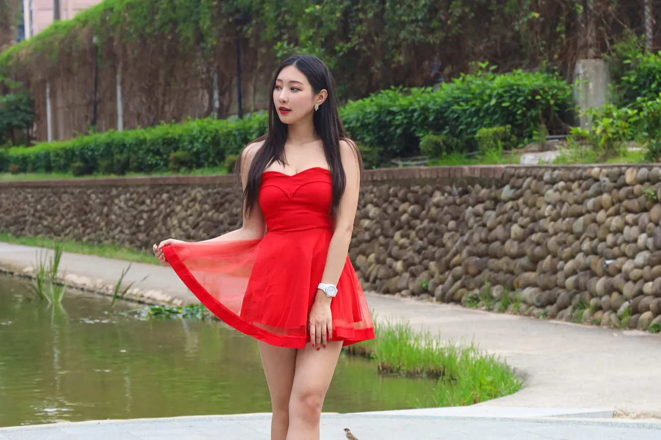 [Mzsock] NO.132 Wu Caijie’s small dress with high legs and beautiful legs street photography#[49P]-10