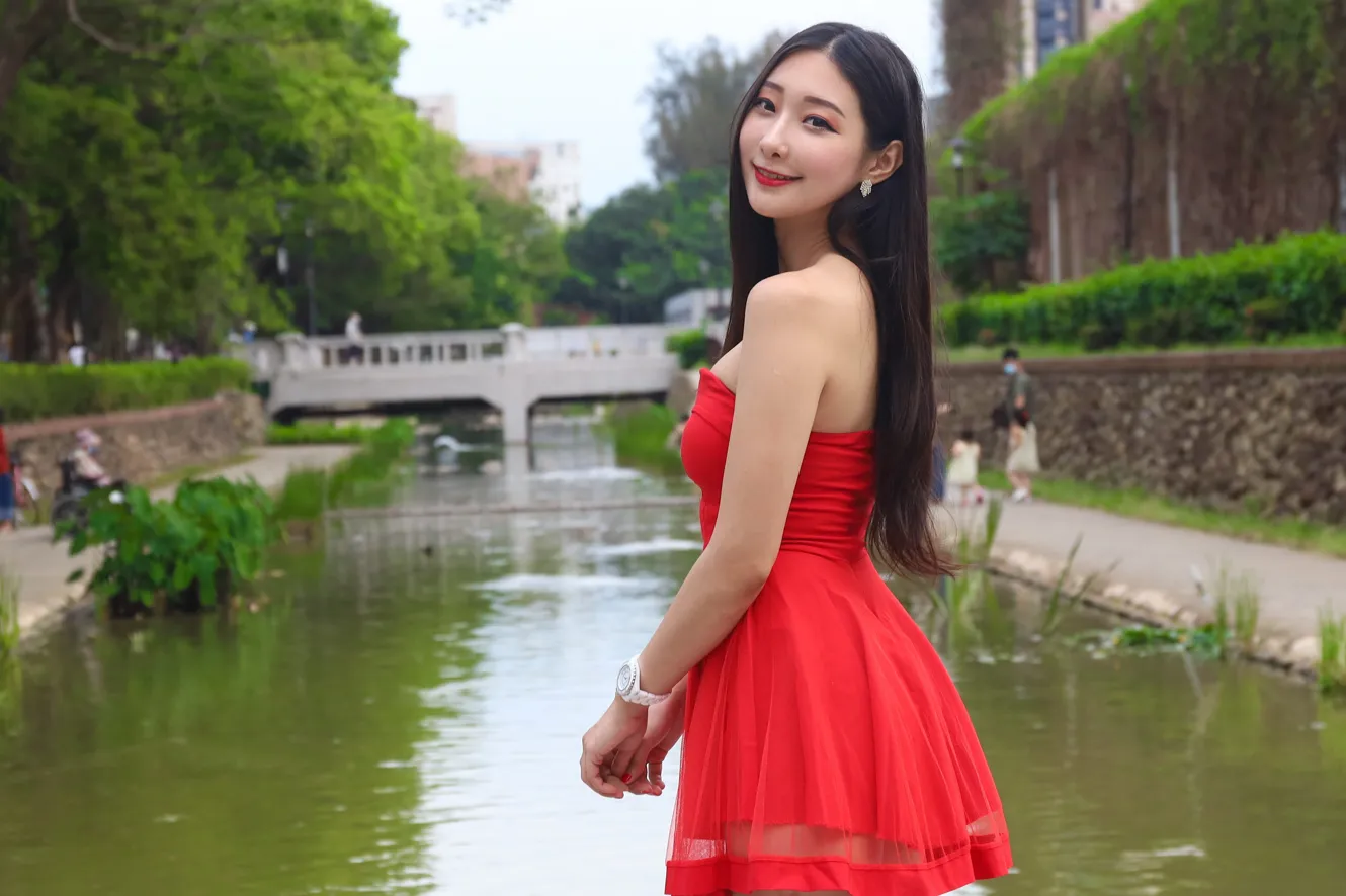 [Mzsock] NO.132 Wu Caijie’s small dress with high legs and beautiful legs street photography#[49P]-2