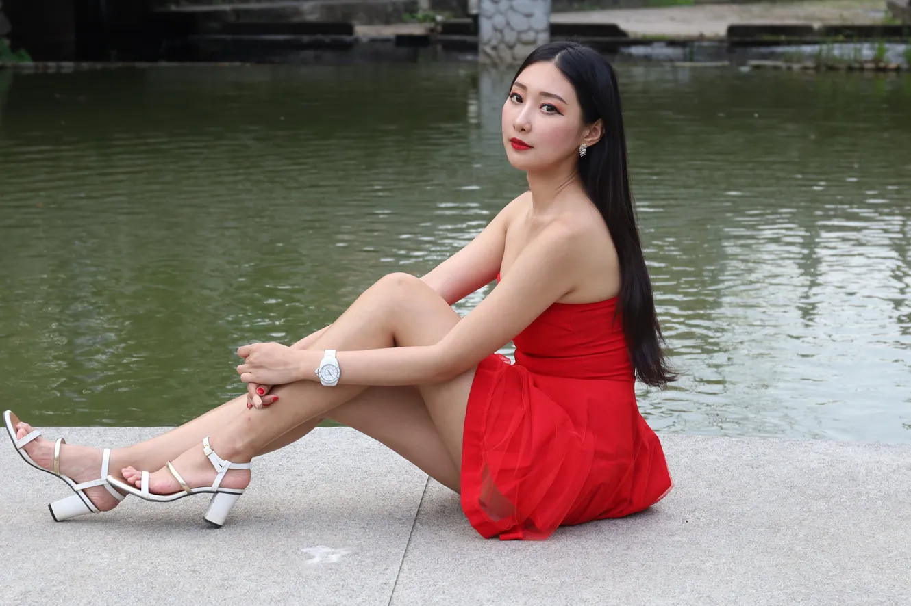 [Mzsock] NO.132 Wu Caijie’s small dress with high legs and beautiful legs street photography#[49P]-10