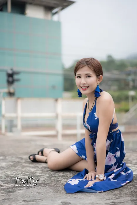 [爱美足] NO.052 Polly 高衩長裙 高跟美腿旅拍 街拍#[60P]-7