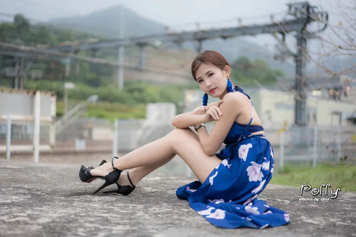 [爱美足] NO.052 Polly 高衩長裙 高跟美腿旅拍 街拍#[60P]-8