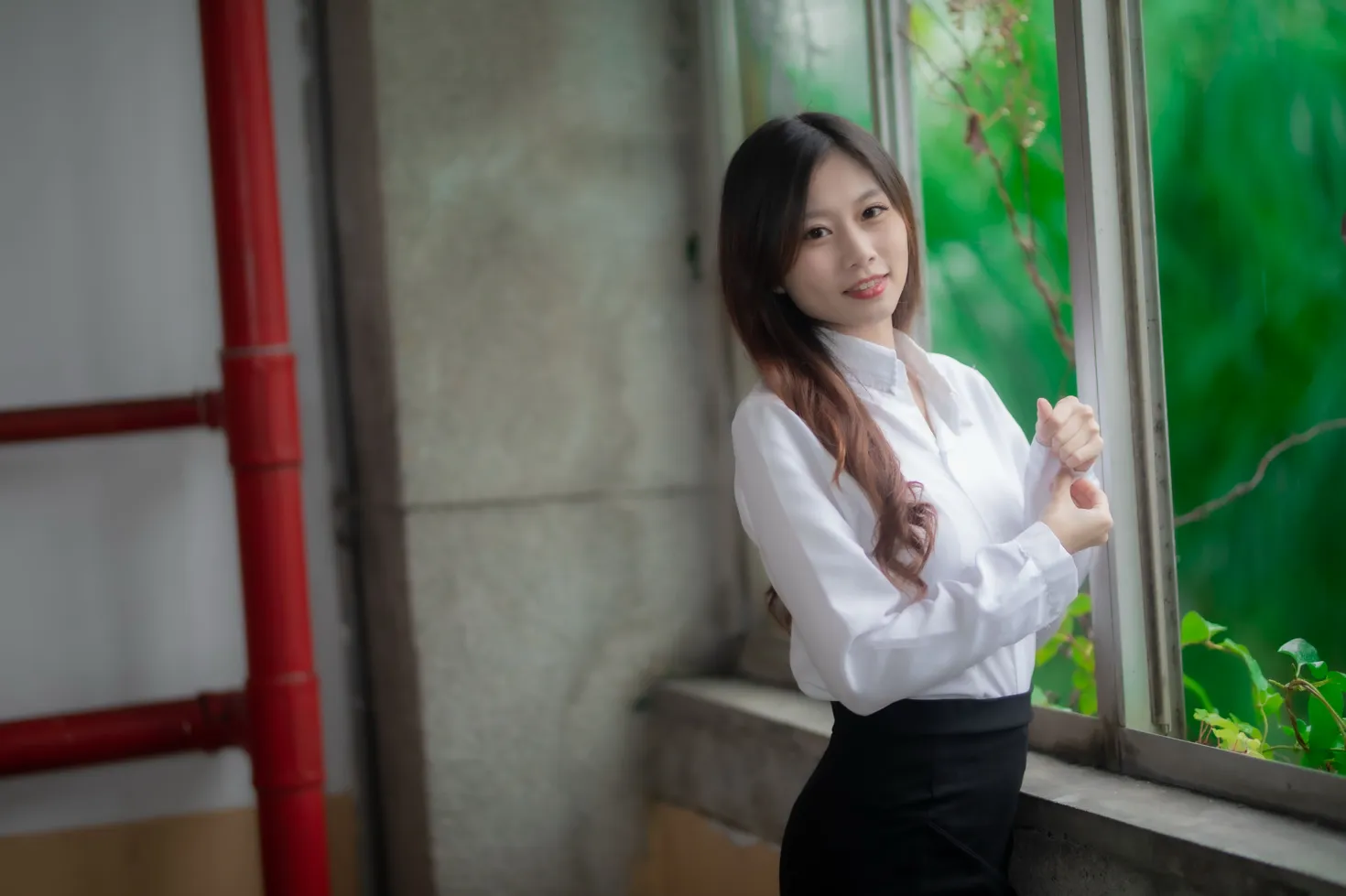 [Mzsock] NO.128 Dolly Liu OL black silk high heels beautiful legs street photography#[31P]-4
