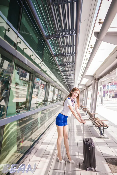 [爱美足] NO.219 金允乔 台中高铁 高跟美腿外拍 街拍#[81P]-7