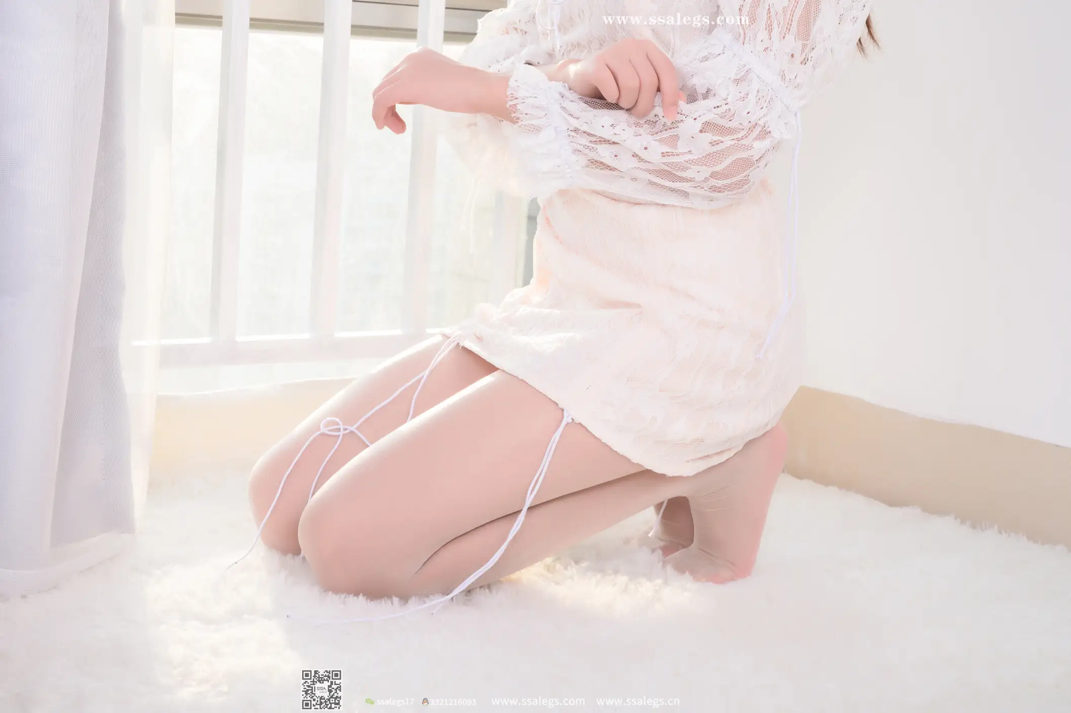 [Mzsock] NO.401 Susu’s shredded pork with sparkling open side by the sunny window (Part 1) Silk club#[122P]-2