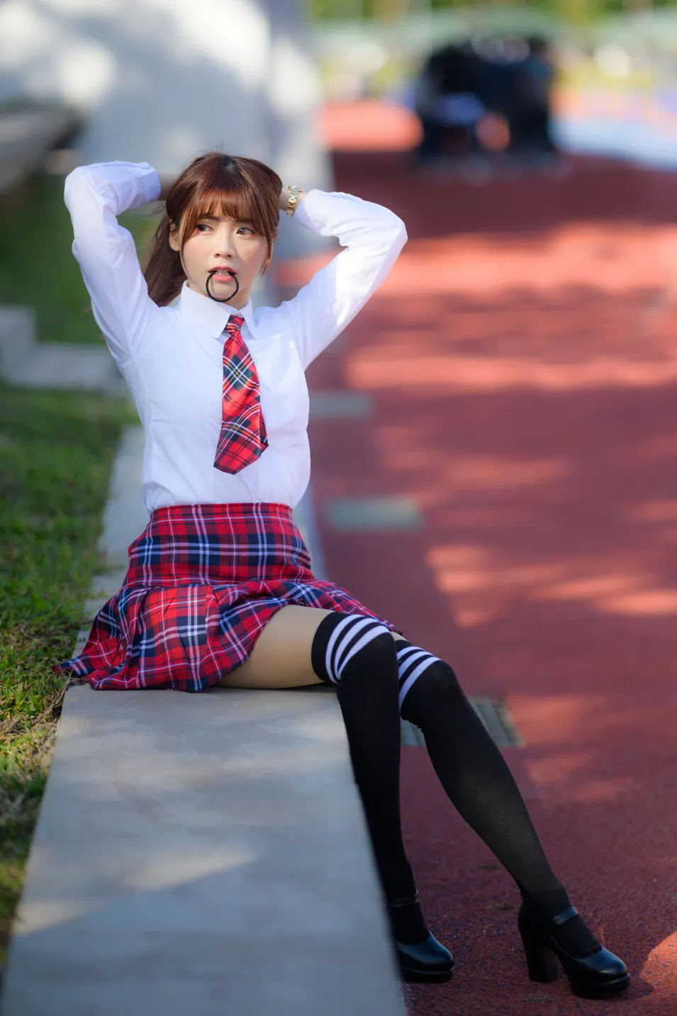 [爱美足] NO.233 学生制服高跟 街拍#[105P]-10