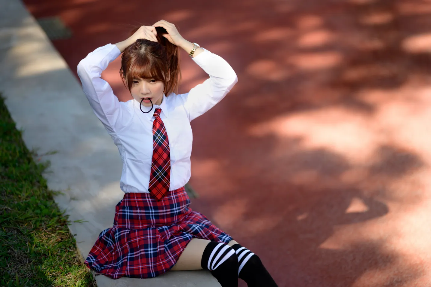 [爱美足] NO.233 学生制服高跟 街拍#[105P]-13