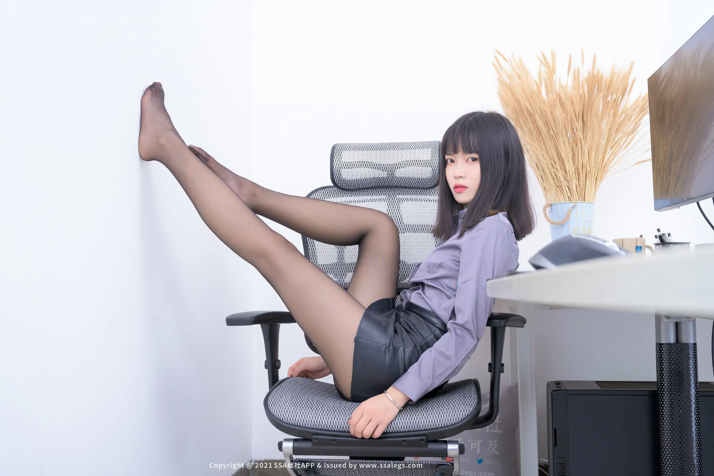 [爱美足] NO.749 模特丹丹的黑丝袜OL(下) 丝社#[123P]-4