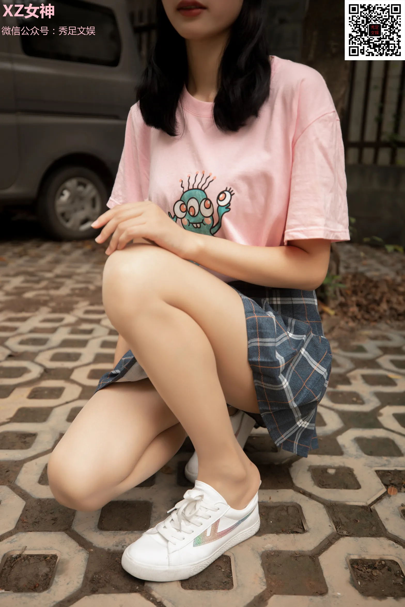 [爱美足] NO.006 青春无敌的百褶裙少女 街拍#[60P]-1