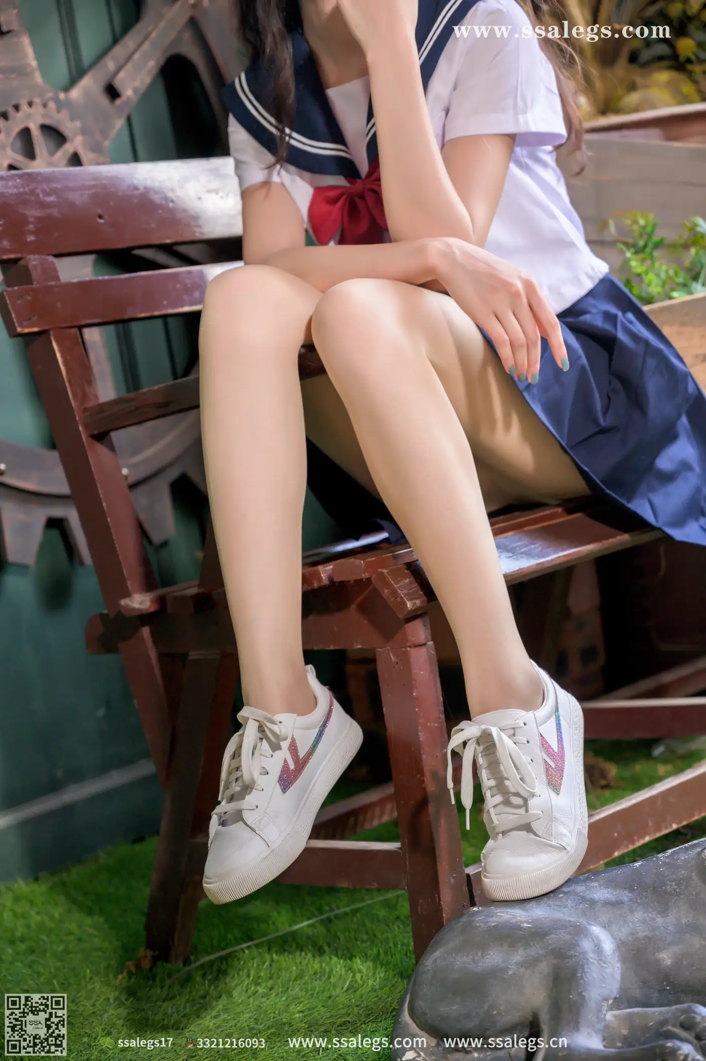 [Mzsock] NO.421 Man -white JK uniform shredded pork photo (Part 1) silk club#[124P]-10