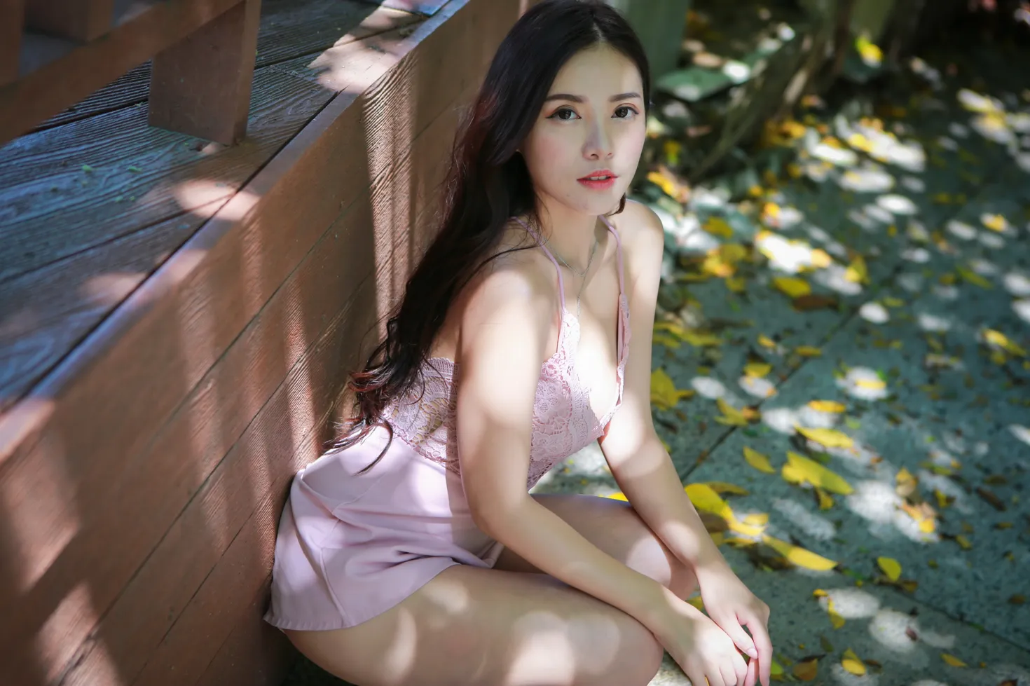 [爱美足] NO.135 黄书庭 粉色连衣裤裙凉高美腿 街拍#[36P]-8