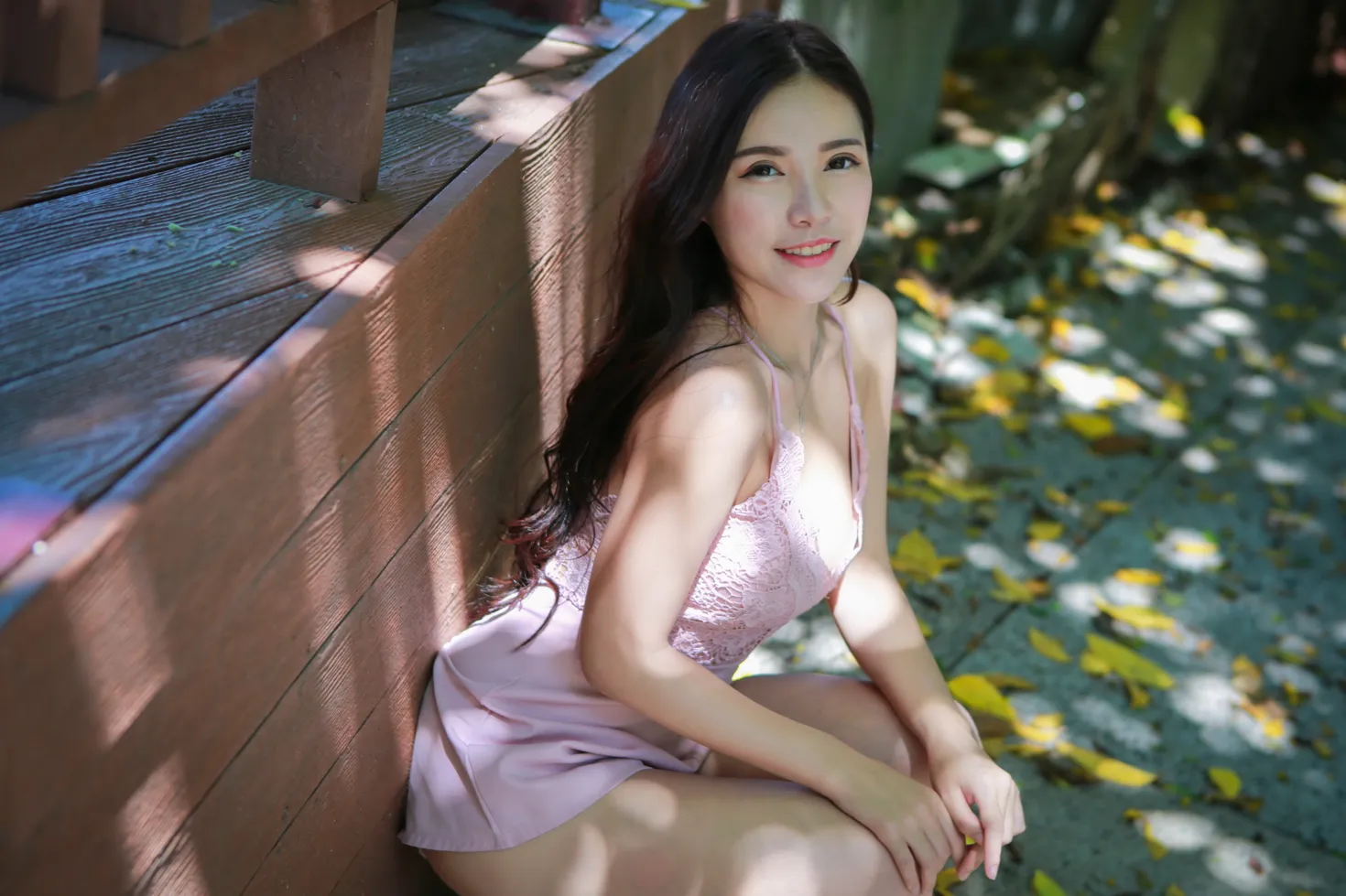 [爱美足] NO.135 黄书庭 粉色连衣裤裙凉高美腿 街拍#[36P]-9