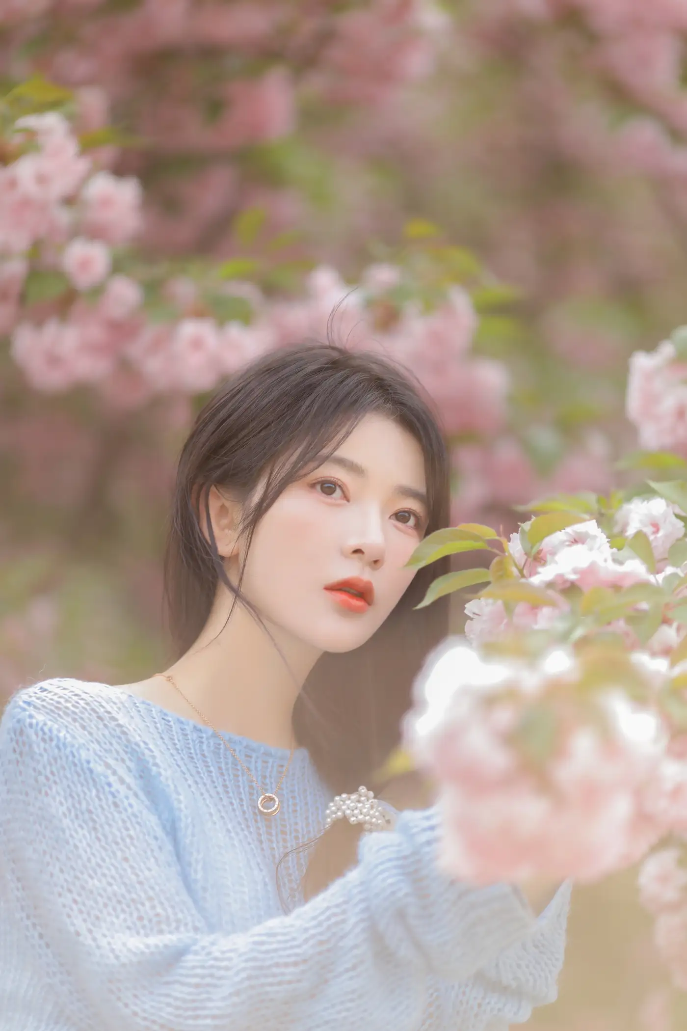 [艺图语] 2022.06.22 Vol.1252 – 粉蓝晚樱 杨伊墨#[29P]-16