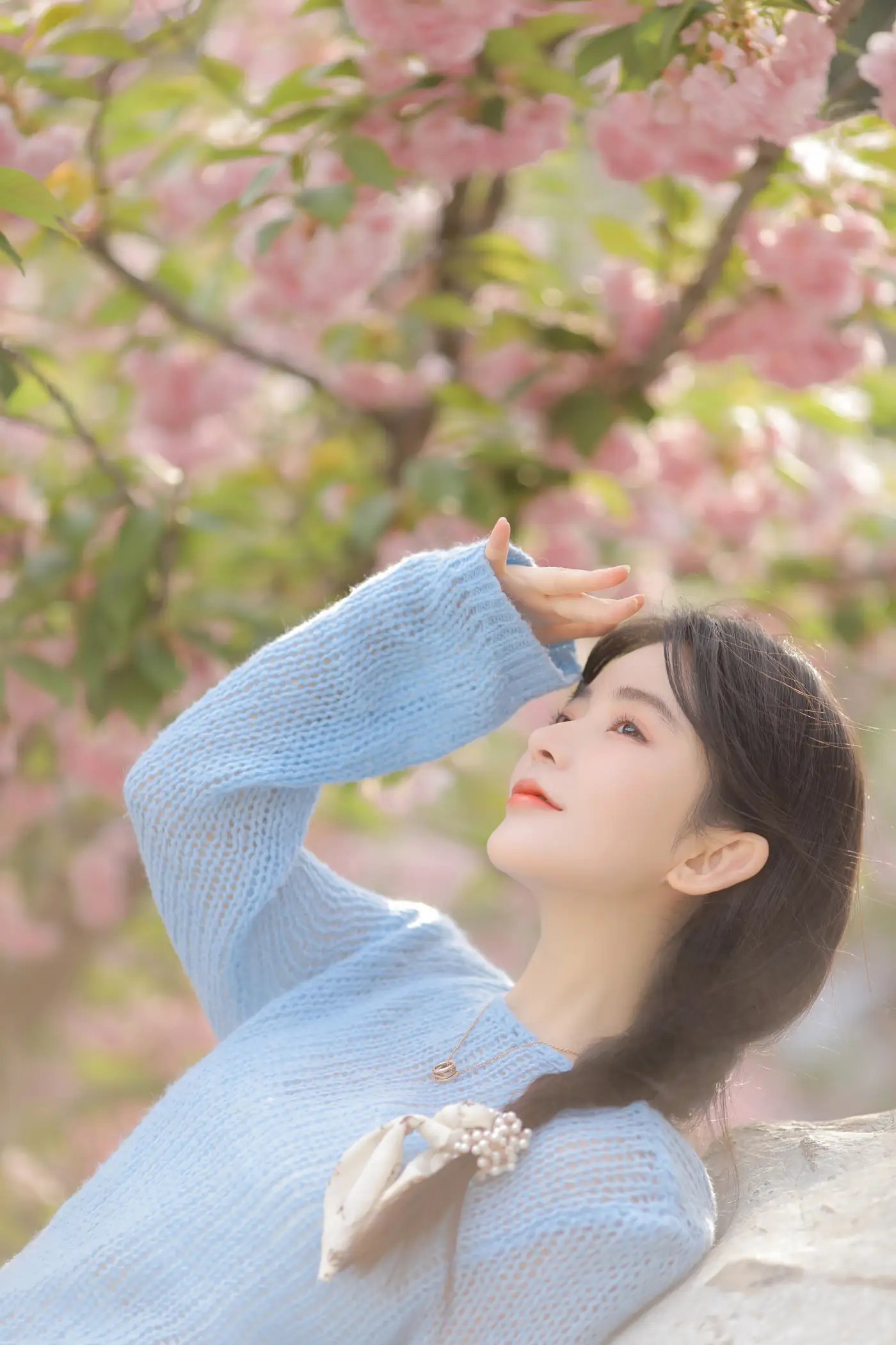[艺图语] 2022.06.22 Vol.1252 – 粉蓝晚樱 杨伊墨#[29P]-9
