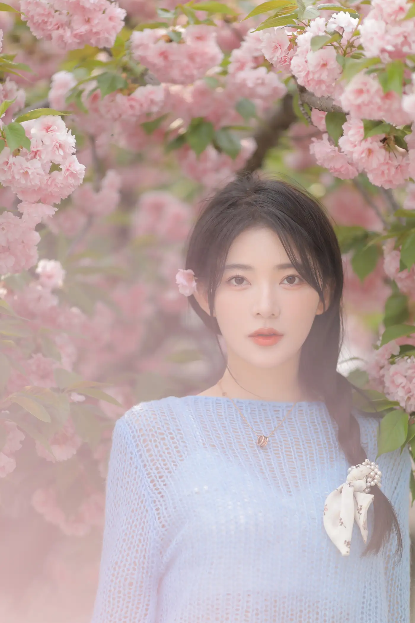[艺图语] 2022.06.22 Vol.1252 – 粉蓝晚樱 杨伊墨#[29P]-10