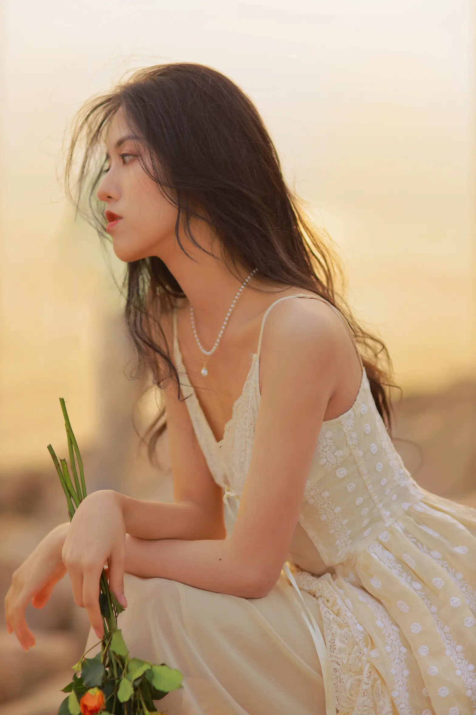 [艺图语] 2022.08.08 Vol.1655 – 她与落日 沐槿cutie#[25P]-12