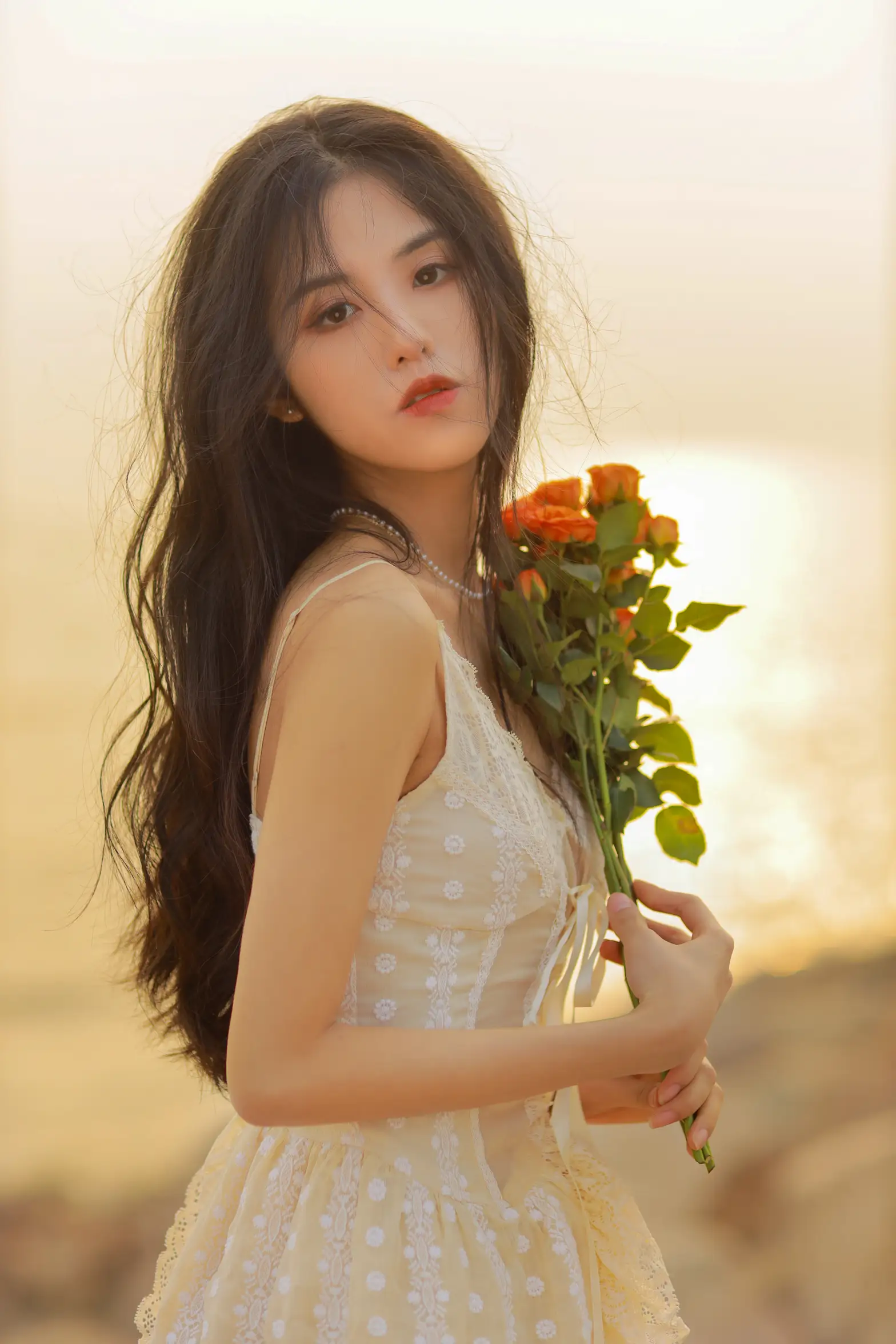 [艺图语] 2022.08.08 Vol.1655 – 她与落日 沐槿cutie#[25P]-5