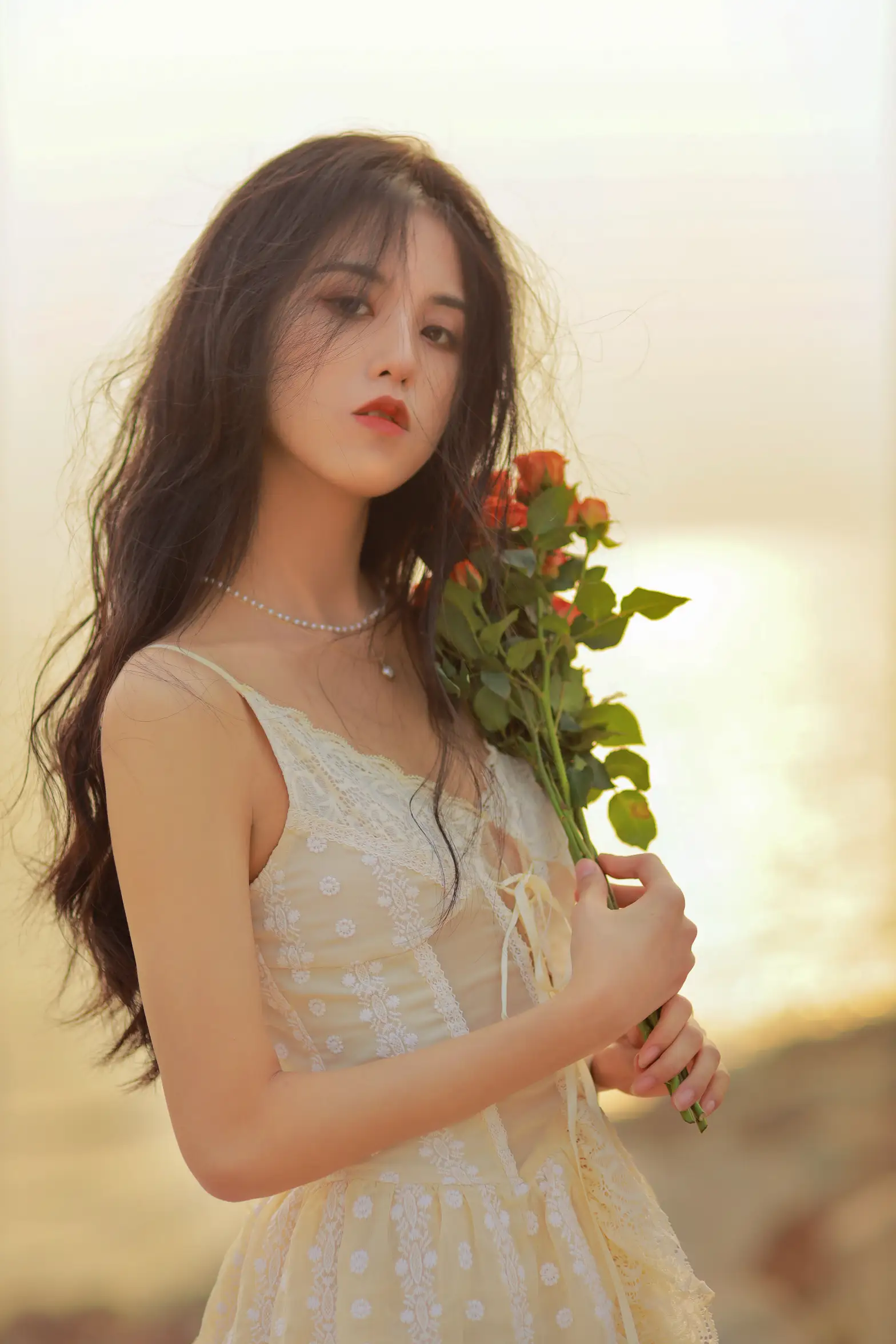 [艺图语] 2022.08.08 Vol.1655 – 她与落日 沐槿cutie#[25P]-6