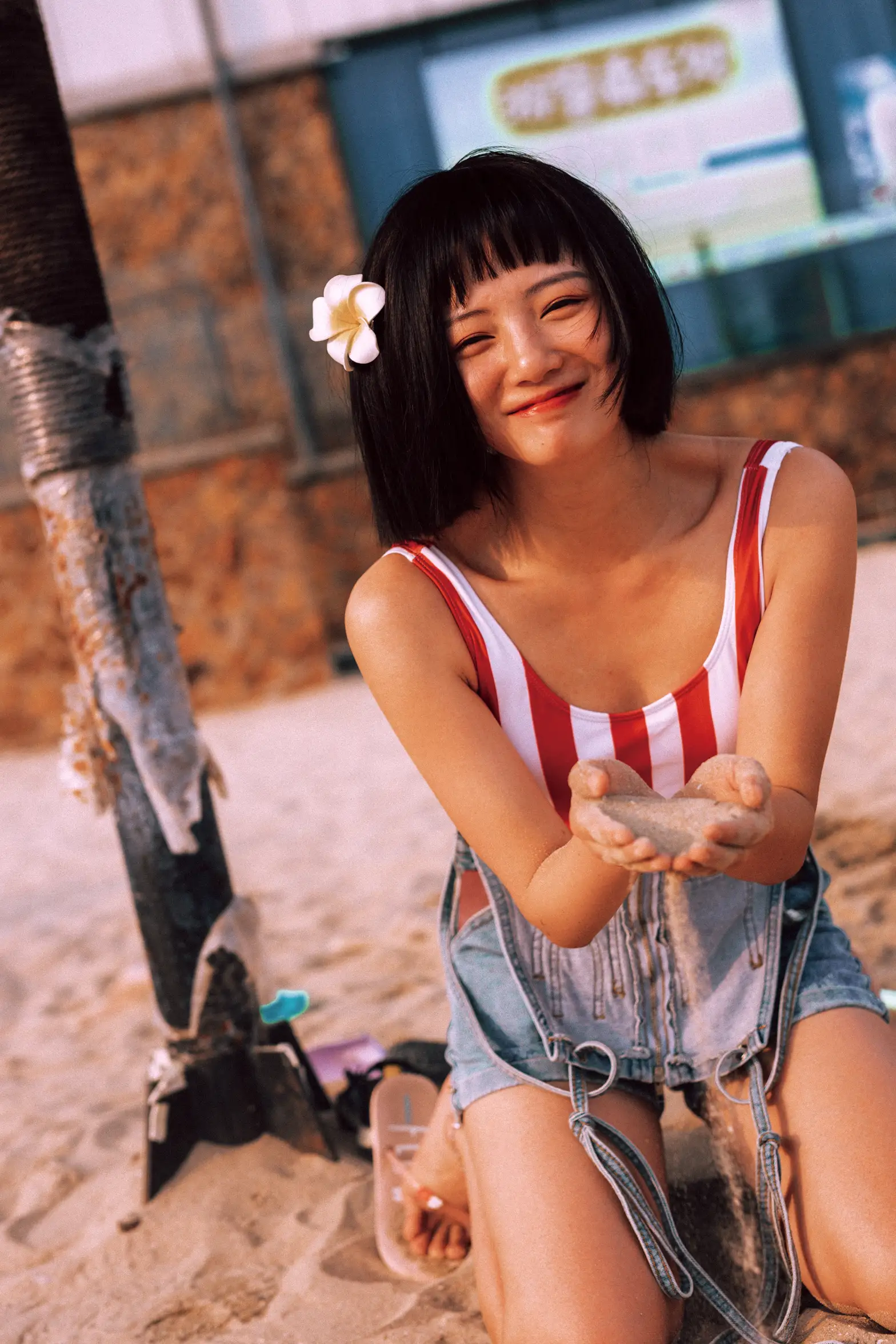 [艺图语] 2021.11.24 Vol.467 – 红色沙滩少女 黎美汐#[42P]-14