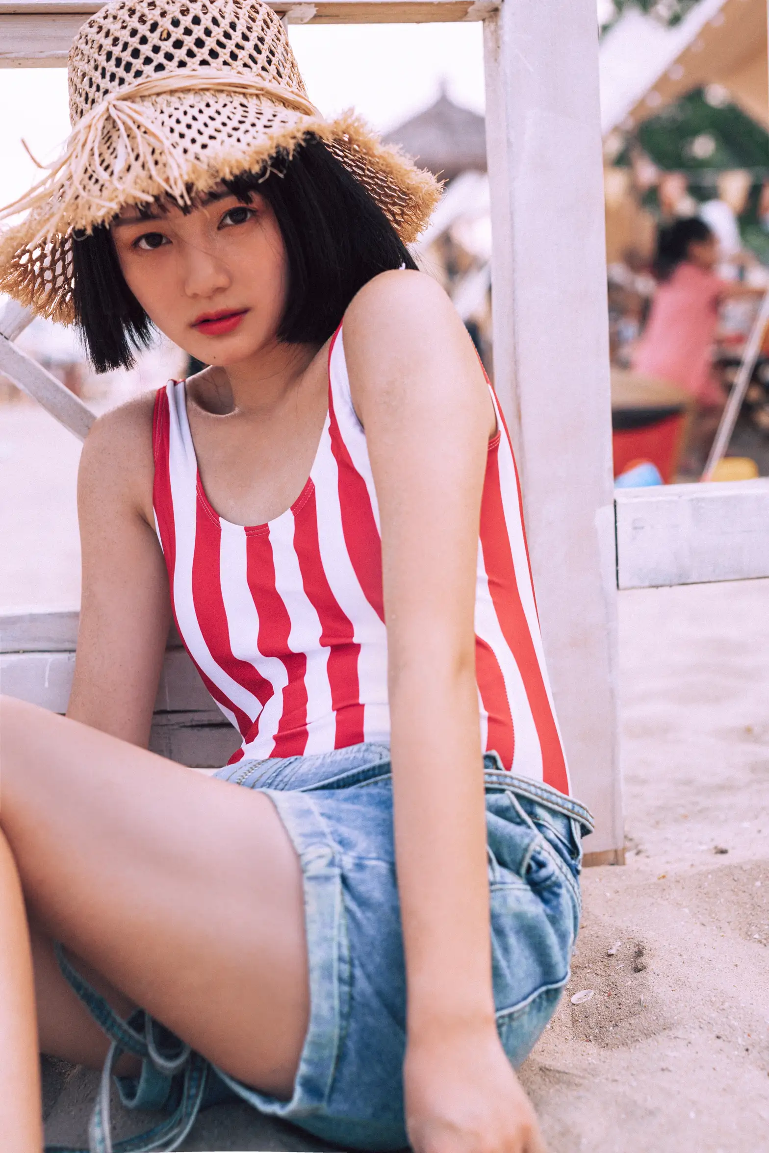 [艺图语] 2021.11.24 Vol.467 – 红色沙滩少女 黎美汐#[42P]-3
