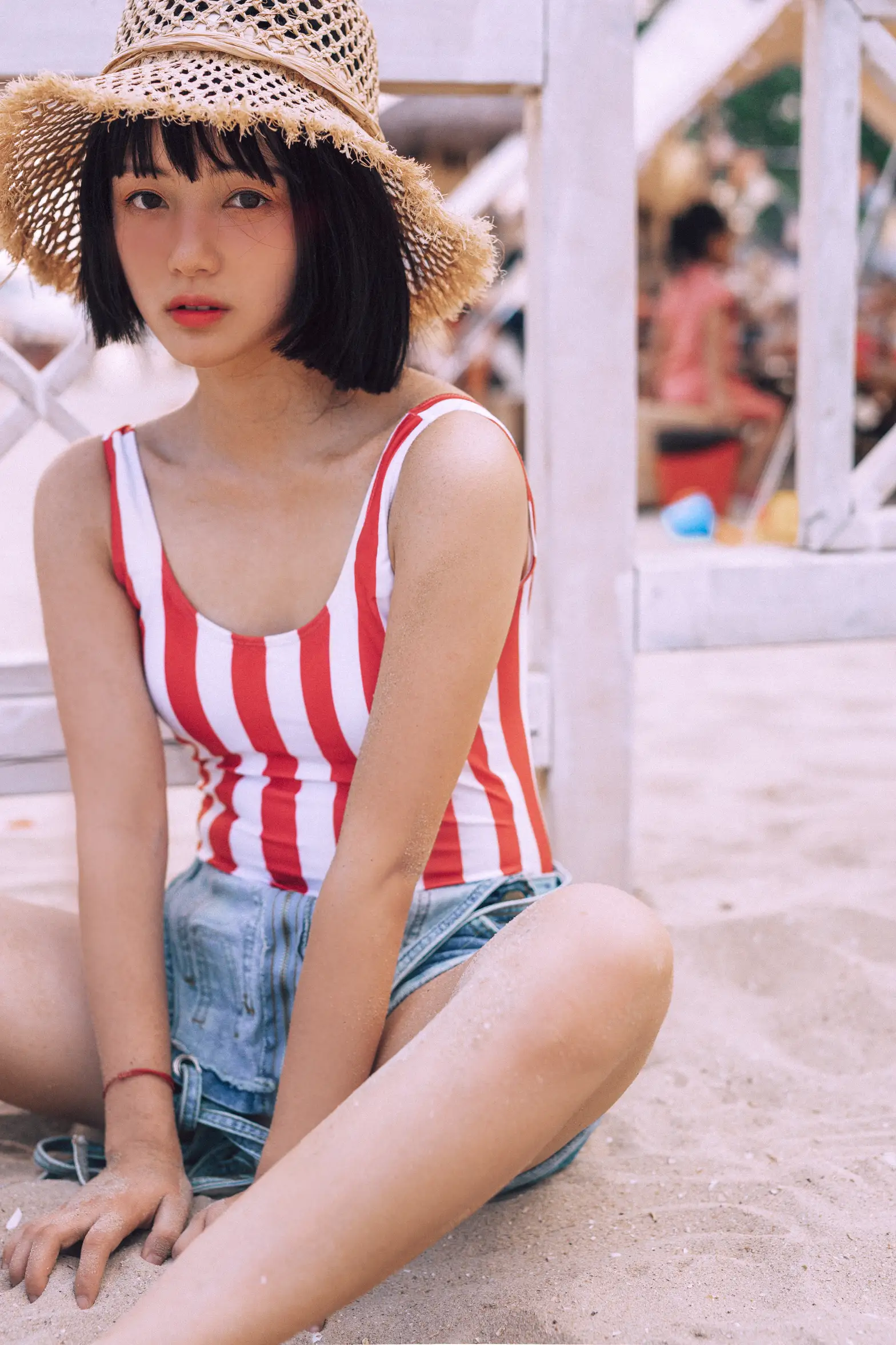 [艺图语] 2021.11.24 Vol.467 – 红色沙滩少女 黎美汐#[42P]-10