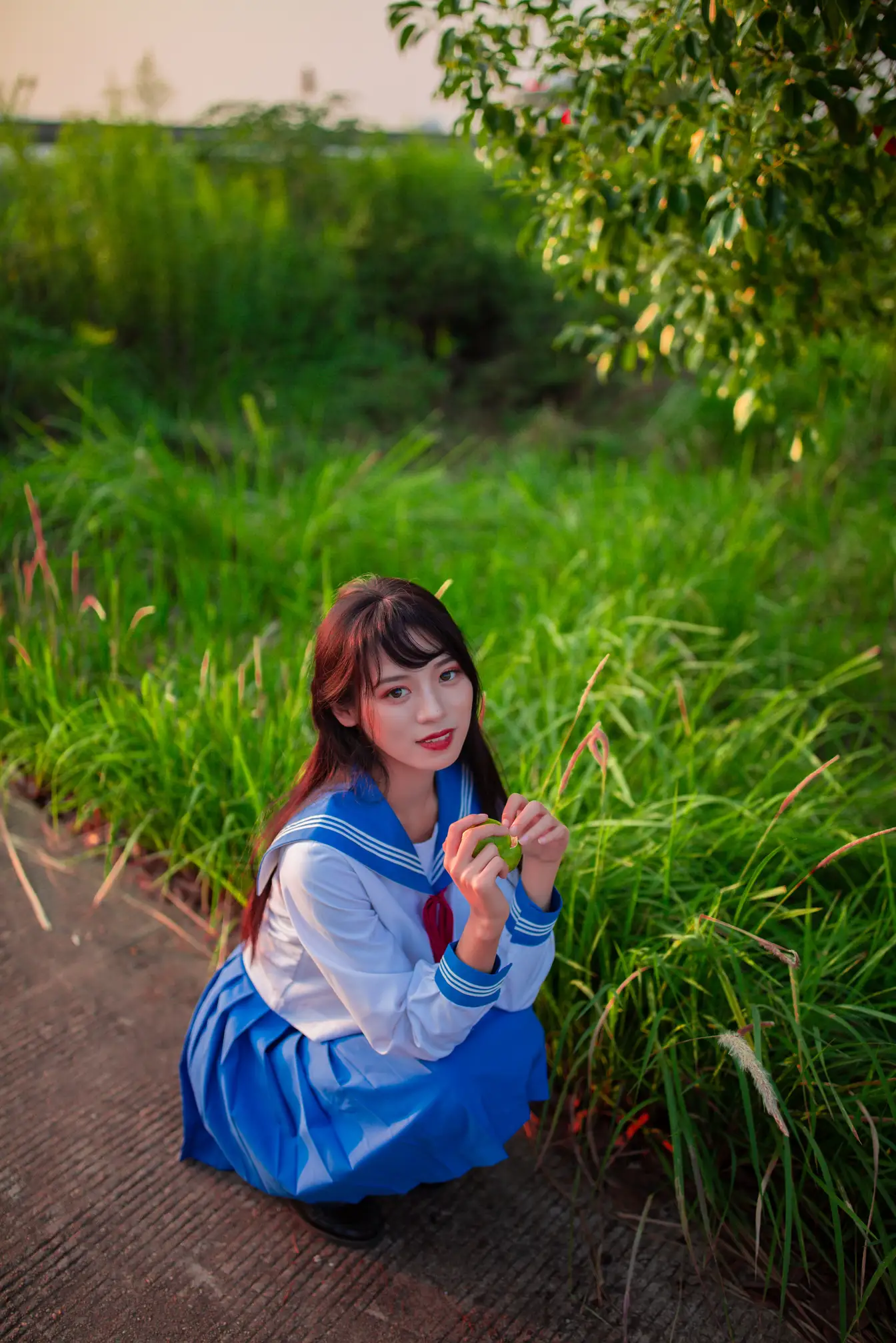 [艺图语] 2022.02.02 Vol.741 – JK少女 一只橙子#[48P]-12